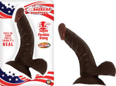 All American Whoppers 6.5” Super Flexible Dong-French Quarter Lingerie